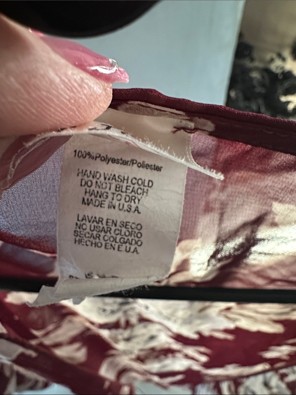 I JOAH Burgundy Floral Sheer Kimono - Picture 4 of 5